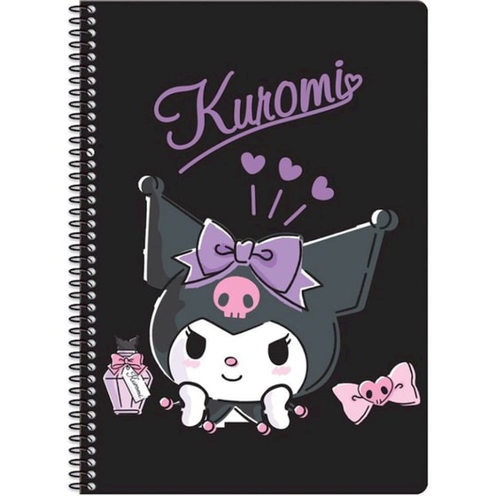 Τετράδιο Σπιράλ Graffiti 2Θ Kuromi 17x25cm (1 Τεμάχιο) image 1